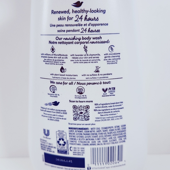 💚2/$20 Dove Relaxing Body Wash with Lavender and Chamomile - Picture 3 of 10